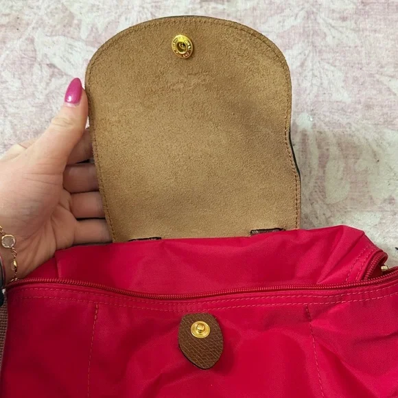 Red longchamp backpack - Picture 2 of 5